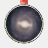 Spiraal Galaxy NGC 1015. Metalen Ornament (Voorkant)