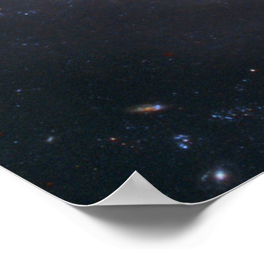 Spiraal Galaxy NGC 1015. Poster (Hoek)