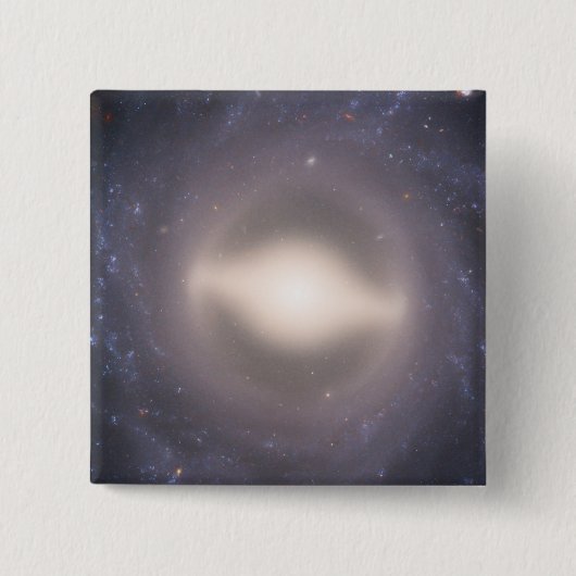 Spiraal Galaxy NGC 1015. Vierkante Button 5,1 Cm (Voorkant)
