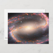 Spiraal Galaxy NGC 1300. Briefkaart (Voorkant / Achterkant)
