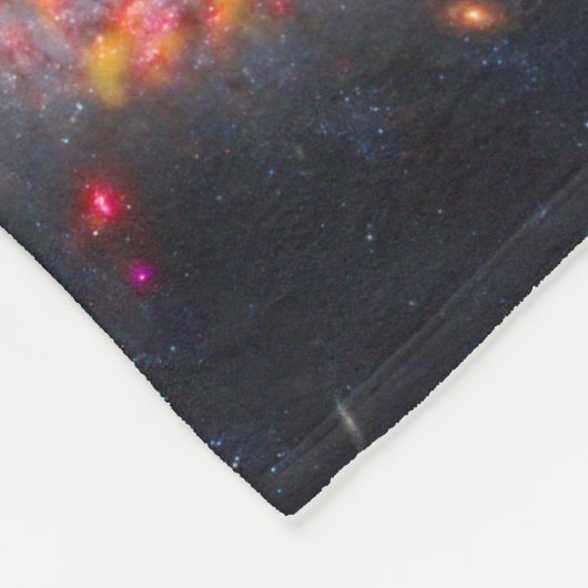 Spiraal Galaxy NGC 1300. Fleece Deken (Hoek)