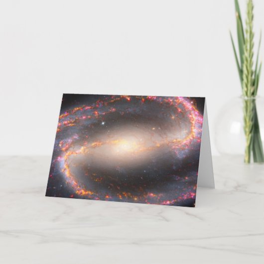 Spiraal Galaxy NGC 1300. Kaart (Voorkant)