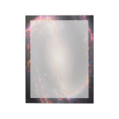 Spiraal Galaxy NGC 1300. Notitieblok (Linkerzijde)