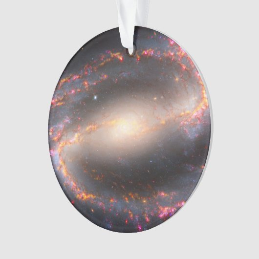 Spiraal Galaxy NGC 1300. Ornament (voorkant)