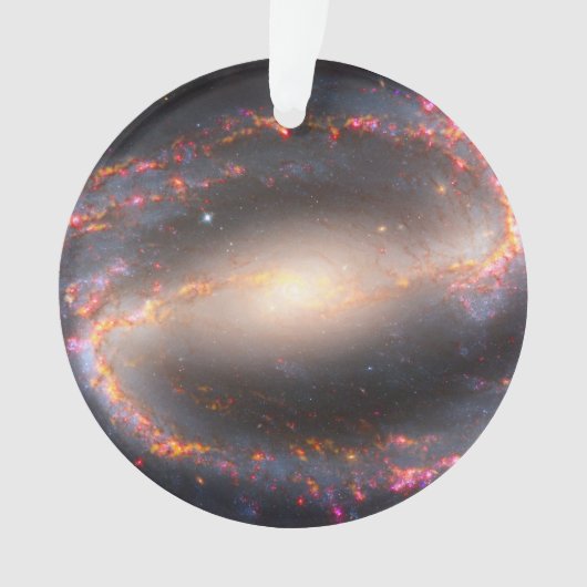 Spiraal Galaxy NGC 1300. Ornament (voorkant)