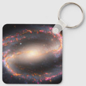 Spiraal Galaxy NGC 1300. Sleutelhanger (Achterkant)