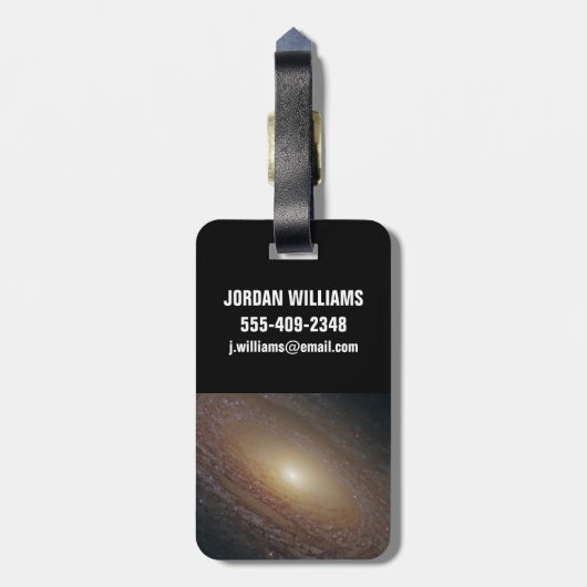 Spiraal Galaxy NGC 2841 Bagagelabel (Achterkant verticaal)