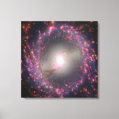 Spiraal Galaxy NGC 3351. Canvas Afdruk (Voorkant)