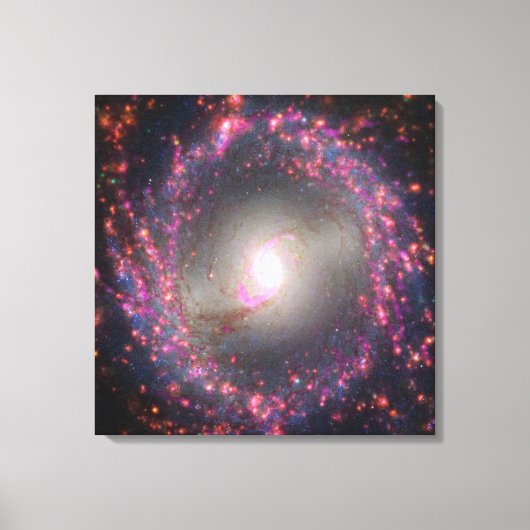 Spiraal Galaxy NGC 3351. Canvas Afdruk (Voorkant)