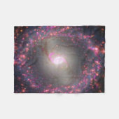 Spiraal Galaxy NGC 3351. Fleece Deken (Voorkant (Horizontaal))