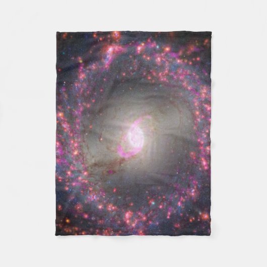 Spiraal Galaxy NGC 3351. Fleece Deken (Voorkant)