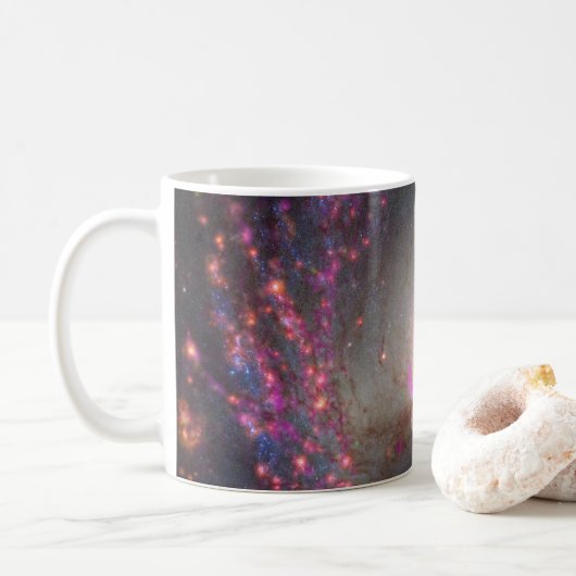 Spiraal Galaxy NGC 3351. Koffiemok (Met donut)