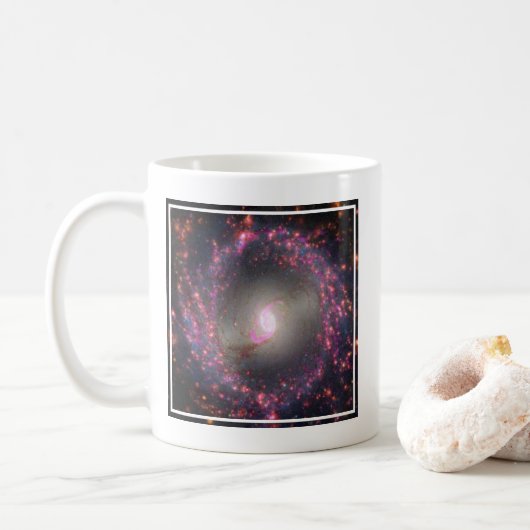 Spiraal Galaxy NGC 3351. Koffiemok (Met donut)
