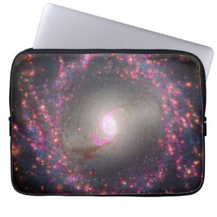 Spiraal Galaxy NGC 3351. Laptop Sleeve