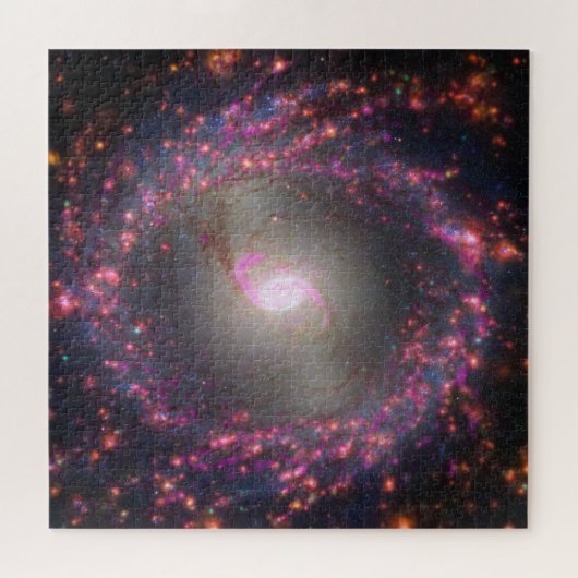 Spiraal Galaxy NGC 3351. Legpuzzel (Horizontaal)