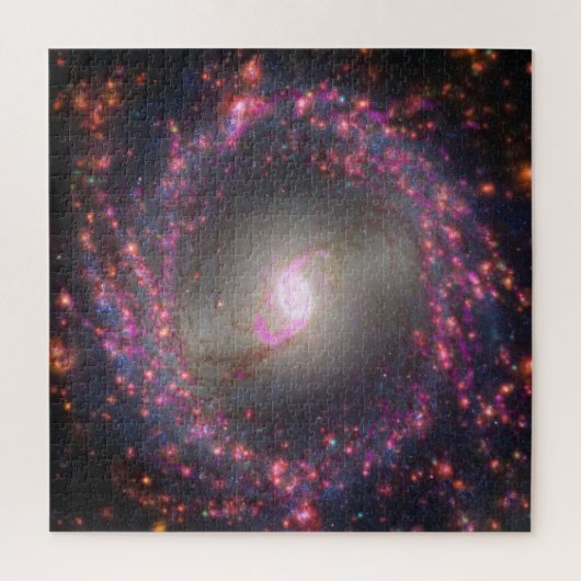 Spiraal Galaxy NGC 3351. Legpuzzel (Verticaal)