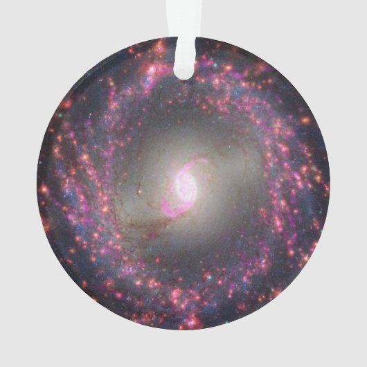 Spiraal Galaxy NGC 3351. Ornament (achterkant)