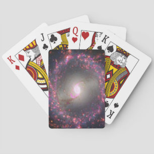 Spiraal Galaxy NGC 3351. Pokerkaarten