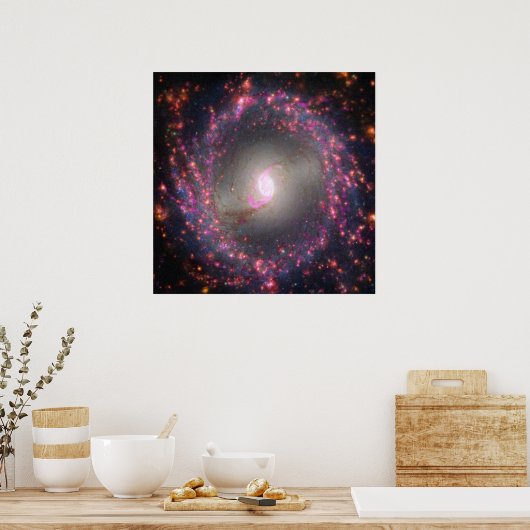 Spiraal Galaxy NGC 3351. Poster (Keuken)