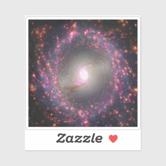Spiraal Galaxy NGC 3351. Sticker (Vel)