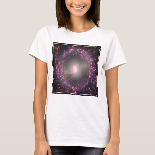 Spiraal Galaxy NGC 3351. T-shirt (Voorkant)