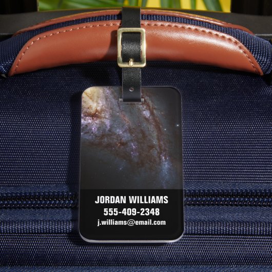 Spiraal Galaxy NGC 3627. Bagagelabel (Voorkant Insitu 2)