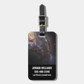 Spiraal Galaxy NGC 3627. Bagagelabel (Voorkant verticaal)