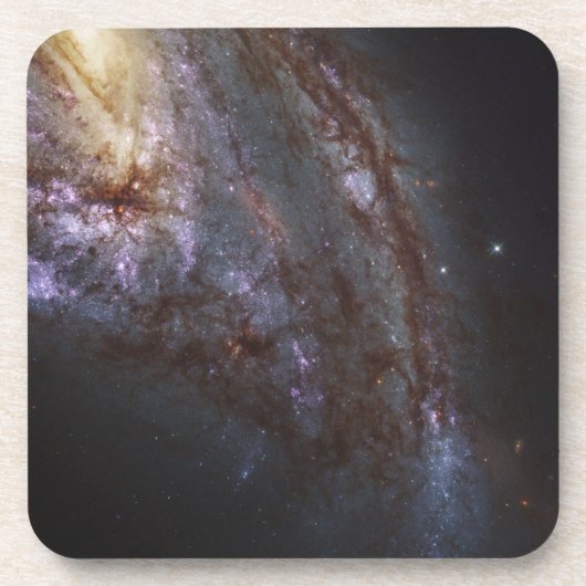 Spiraal Galaxy NGC 3627. Bier Onderzetter (Voorkant)