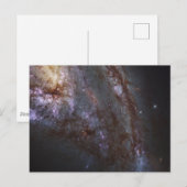 Spiraal Galaxy NGC 3627. Briefkaart (Voorkant / Achterkant)