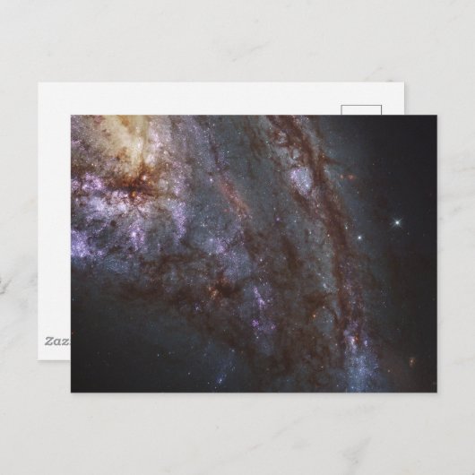 Spiraal Galaxy NGC 3627. Briefkaart (Voorkant / Achterkant)