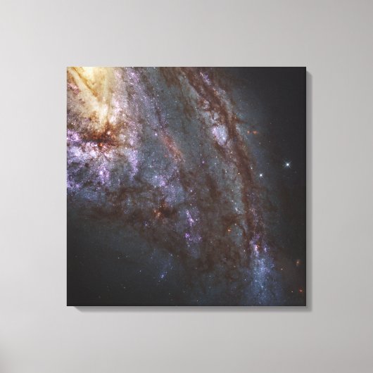 Spiraal Galaxy NGC 3627. Canvas Afdruk (Voorkant)
