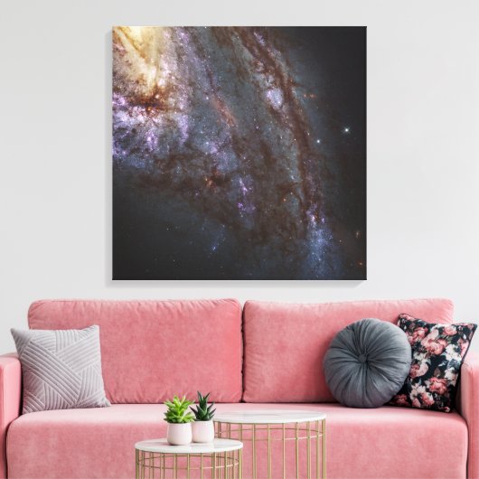 Spiraal Galaxy NGC 3627. Canvas Afdruk (Insitu (Woonkamer))