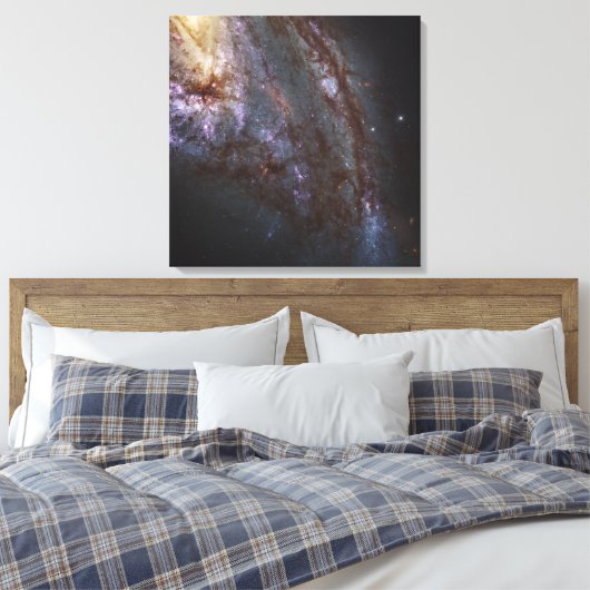 Spiraal Galaxy NGC 3627. Canvas Afdruk (Insitu (Slaapkamer))