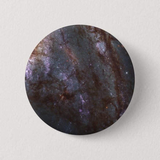 Spiraal Galaxy NGC 3627. Ronde Button 5,7 Cm (Voorkant)