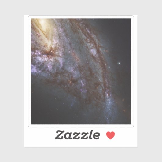 Spiraal Galaxy NGC 3627. Sticker (Vel)