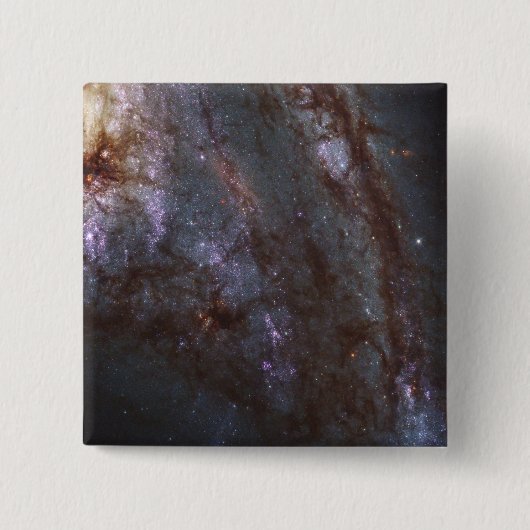 Spiraal Galaxy NGC 3627. Vierkante Button 5,1 Cm (Voorkant)