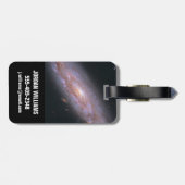 Spiraal Galaxy NGC 3972. Bagagelabel (Achterkant horizontaal)