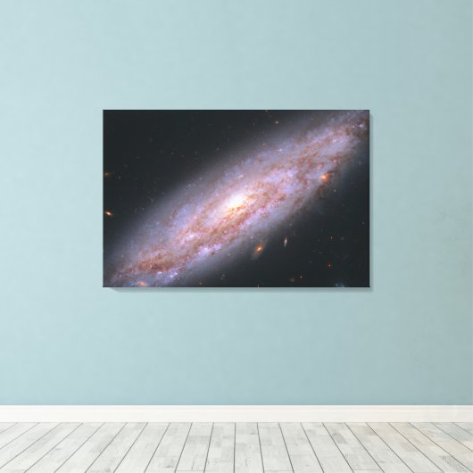Spiraal Galaxy NGC 3972. Canvas Afdruk (Insitu (Houten vloer))