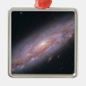 Spiraal Galaxy NGC 3972. Metalen Ornament (Voorkant)