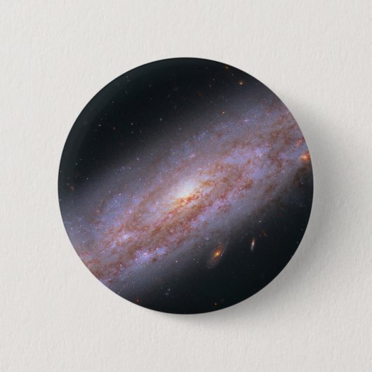 Spiraal Galaxy NGC 3972. Ronde Button 5,7 Cm (Voorkant)