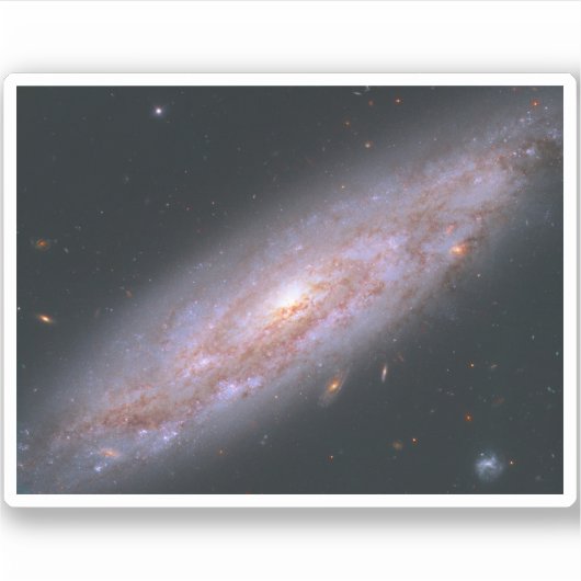 Spiraal Galaxy NGC 3972. Sticker (Voorkant)