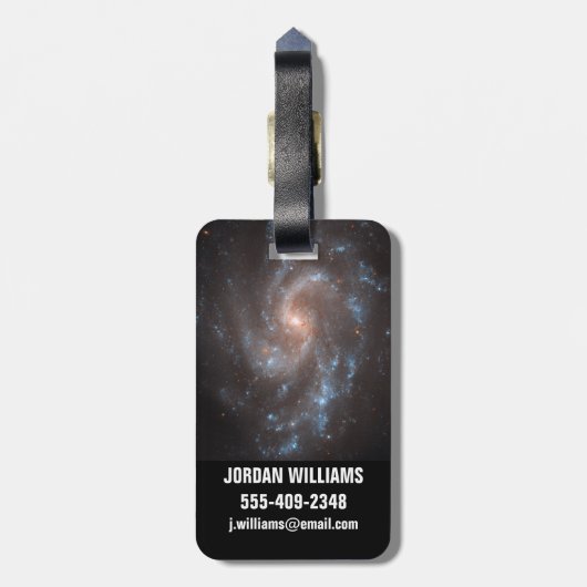 Spiraal Galaxy NGC 5584 Bagagelabel (Achterkant verticaal)