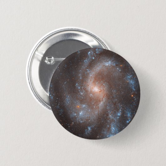 Spiraal Galaxy NGC 5584 Ronde Button 5,7 Cm (Voorkant /achterkant)