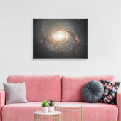 Spiraal Galaxy Space Universe Sterren Zwart Gat Sk Canvas Afdruk (Insitu (Woonkamer))