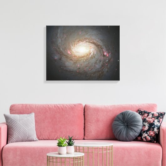 Spiraal Galaxy Space Universe Sterren Zwart Gat Sk Canvas Afdruk (Insitu (Woonkamer))