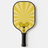 Spiraal Geel Pickle Ball Paddle (Achterkant)