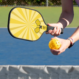 Spiraal Geel Pickle Ball Paddle