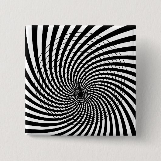 SPIRAAL GEOMETRISCHE OP ART BUTTON (Voorkant)