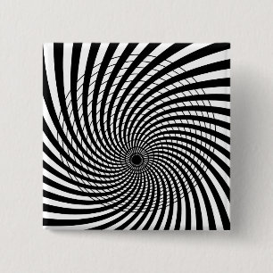SPIRAAL GEOMETRISCHE OP ART BUTTON