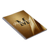 Spiraal Glamoureuze Monogram Notitieboek (Rechterzijde)